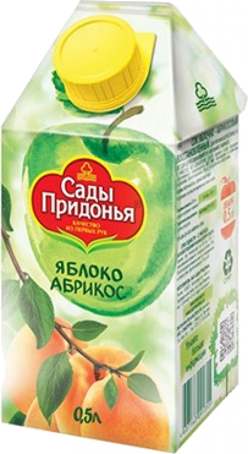 Сок 0,5л Сады Придонья сок яблочно-абрикосовый