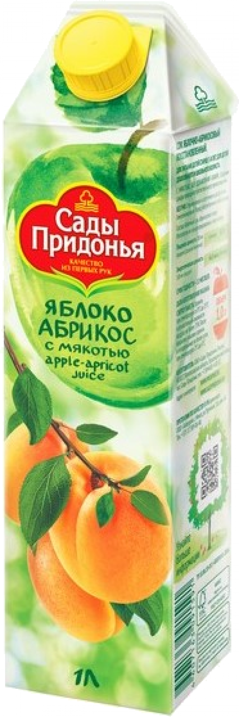 Сок 1,0л Сады Придонья сок яблочно-абрикосовый
