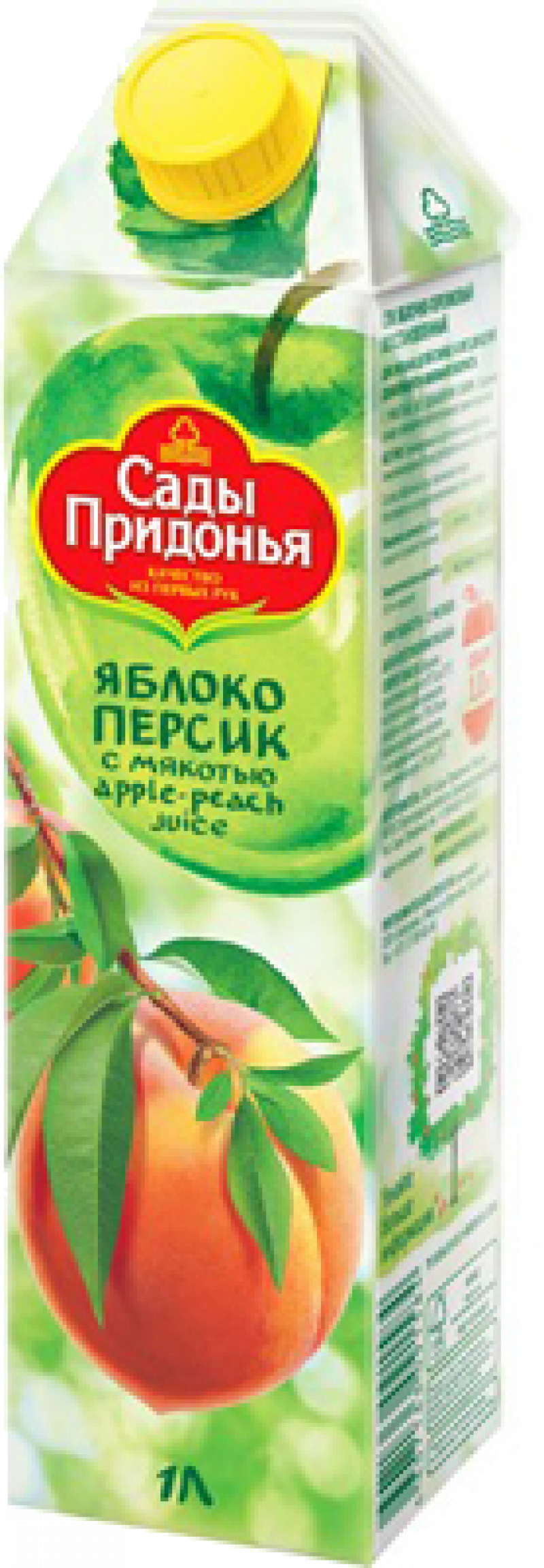 Сок 1,0л Сады Придонья сок яблочно-персиковый