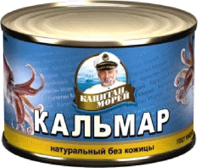 Кальмар ТМ Капитан морей натуральный №6 240г