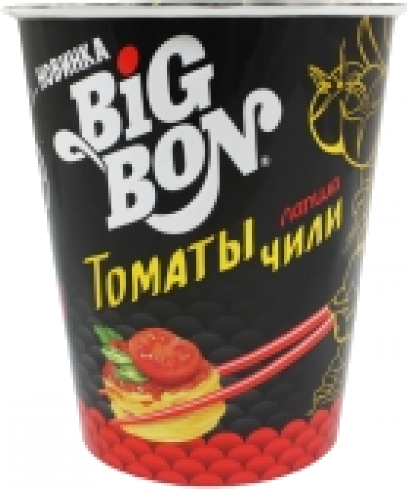 Лапша ТМ BIGBON с томатами и перцем чили 85г