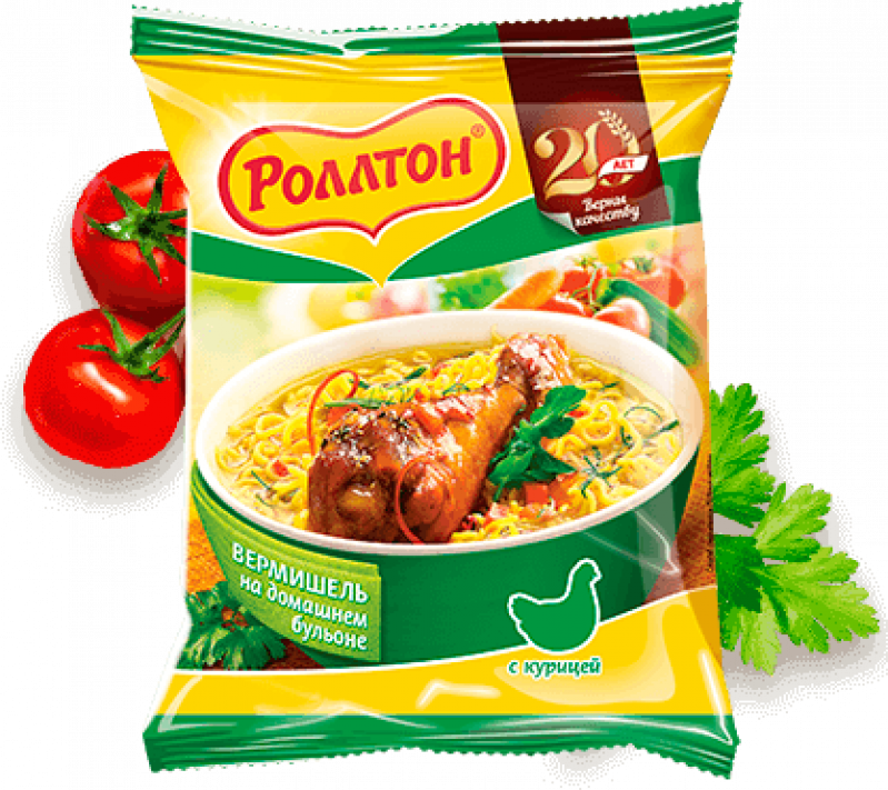 Лапша роллтон с курицей