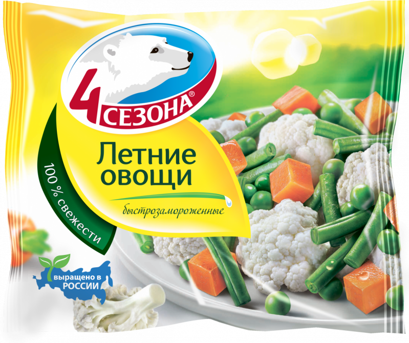 Замороженные овощи ТМ 4 Сезона Летние овощи 400г
