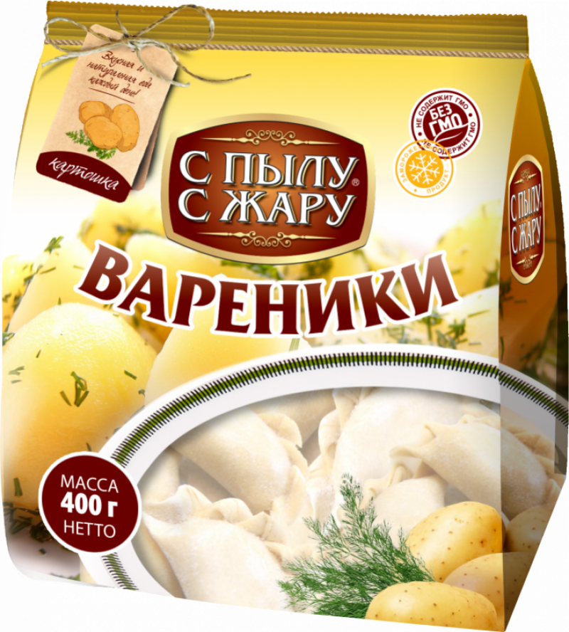 Вареники ТМ С пылу С жару с картошкой 0,4кг