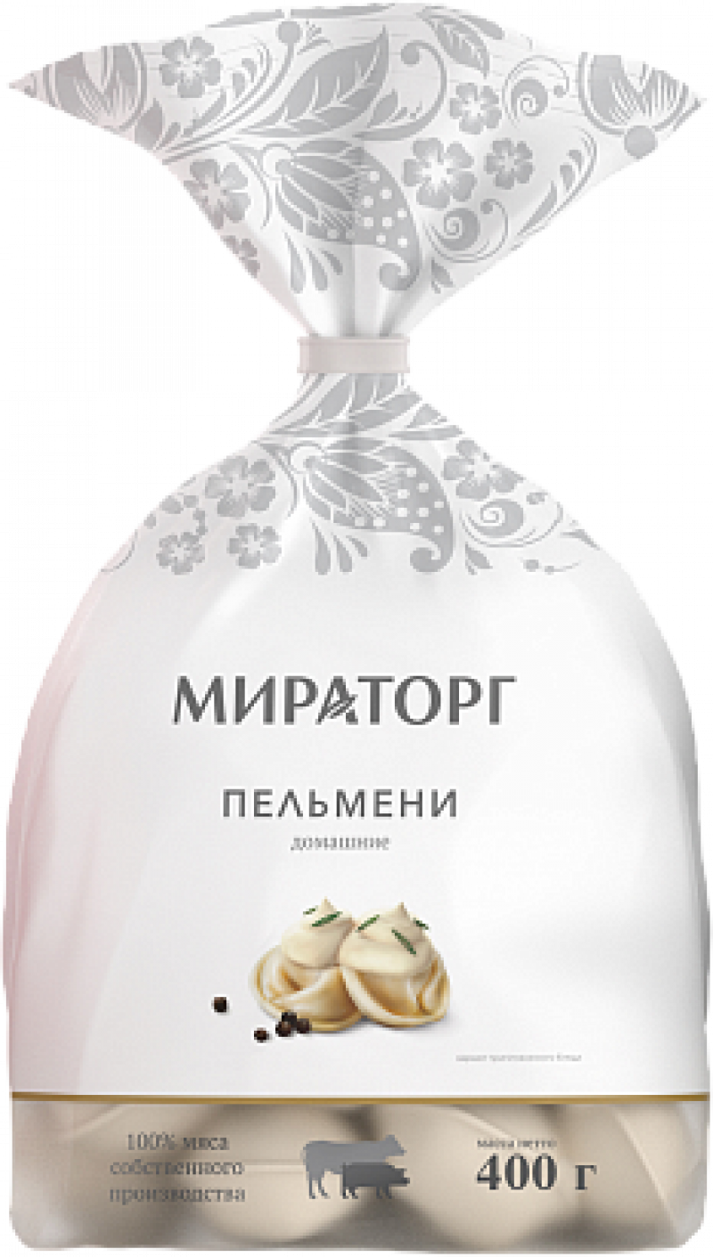 Пельмени ТМ Мираторг Домашние свино-говяжьи 0,4кг