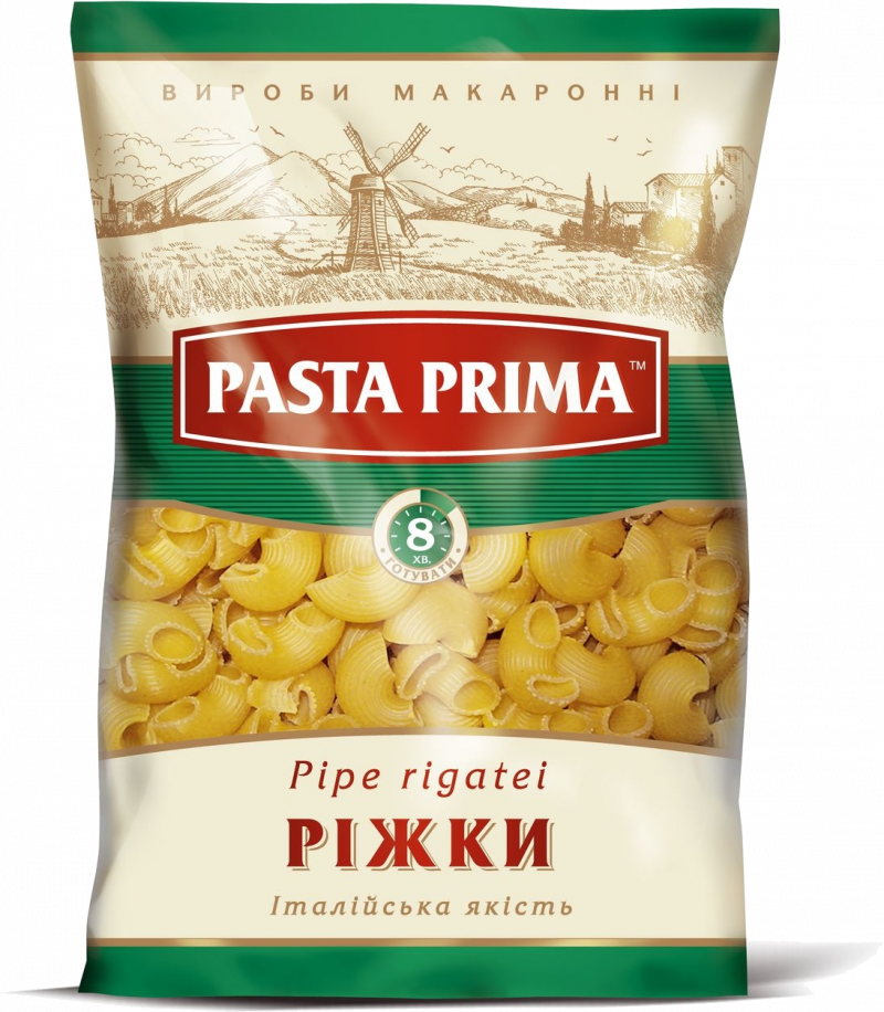 Макаронные изделия ТМ Pasta Prima 800 гр Рожки