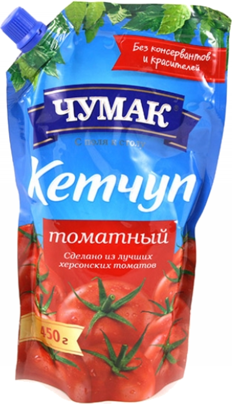 Кетчуп ТМ Чумак Дой-Пак 450 гр Томатный