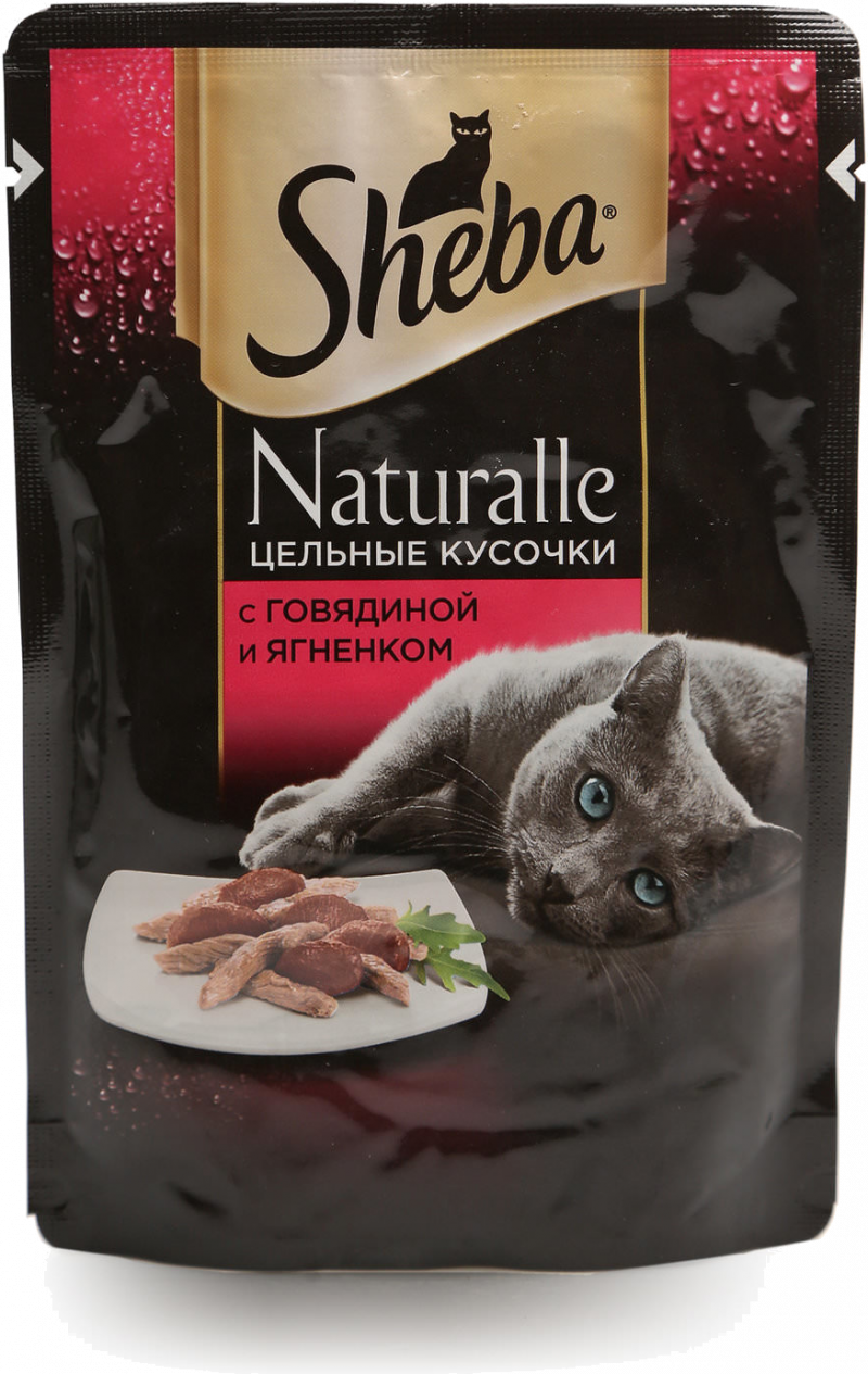 Корм TM Sheba Naturalle Говядина Ягненок 80г