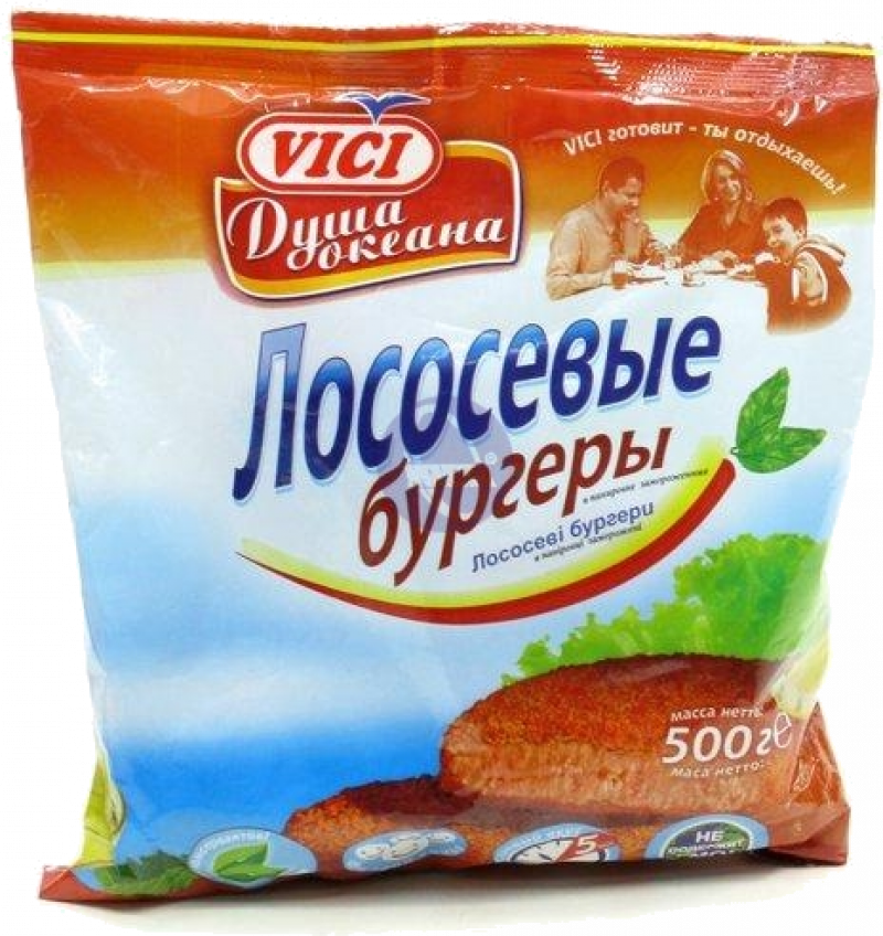 Лососевые бургеры ТМ VICI 500г