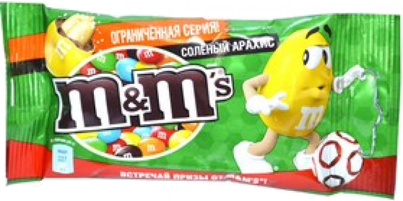 Шоколад ТМ M&M`s Соленый Арахис 45 гр