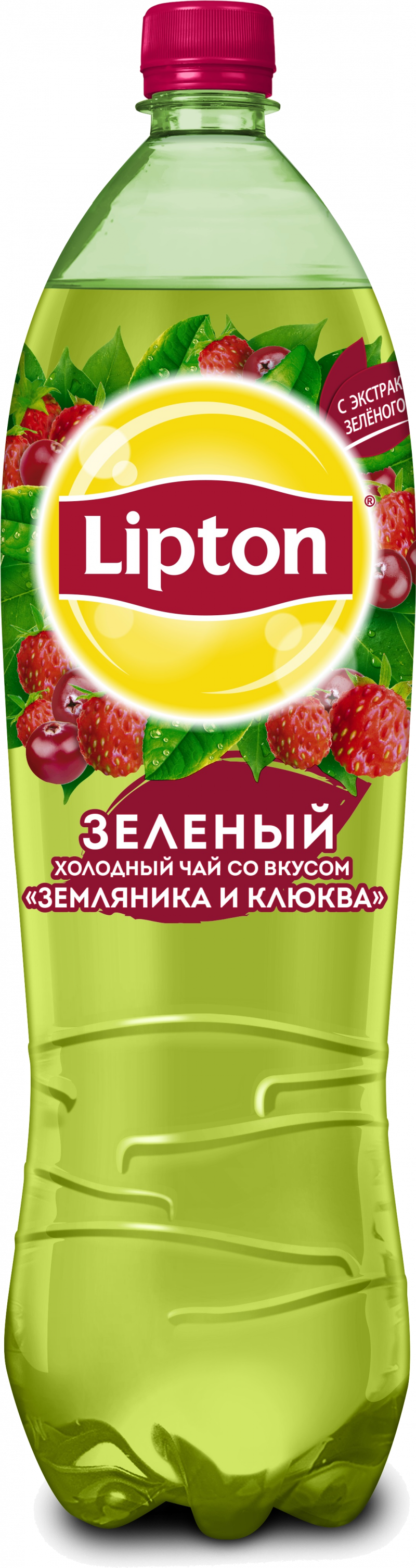 Чай ТМ Lipton Зеленый Земляника-Клюква 1.5л