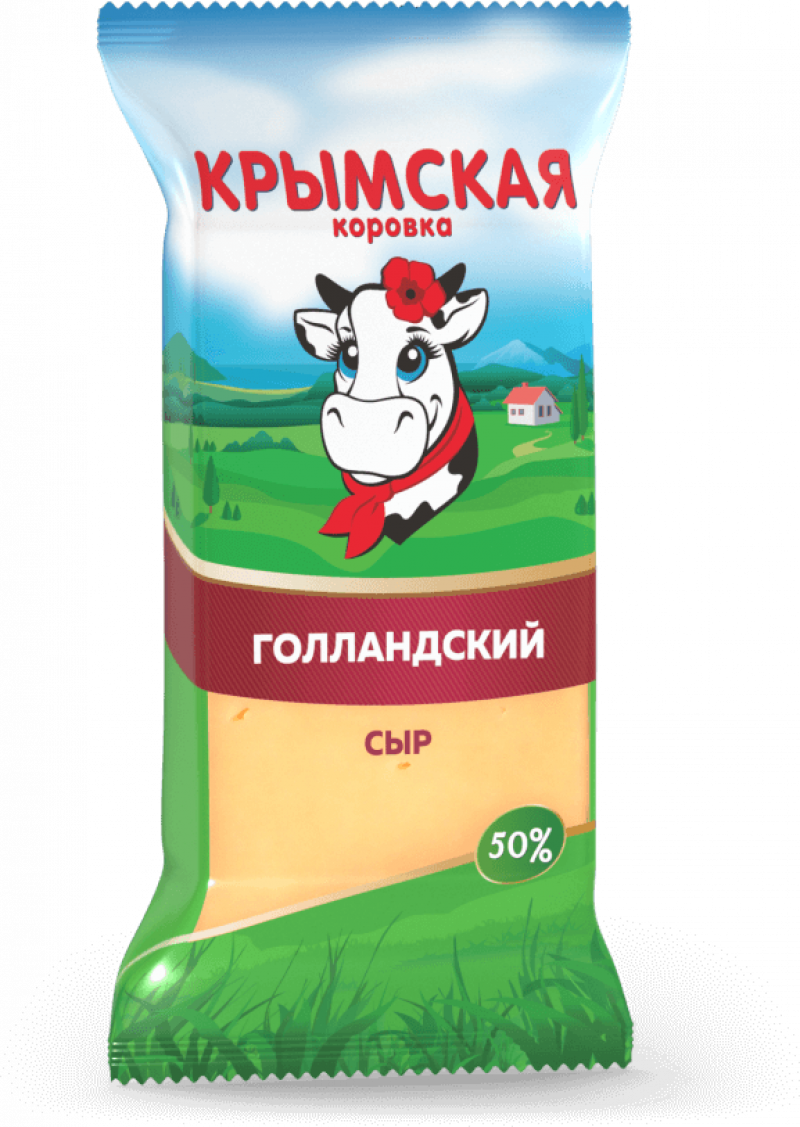 Сыр твердый ТМ Крымская Коровка Голландский 40% 200г