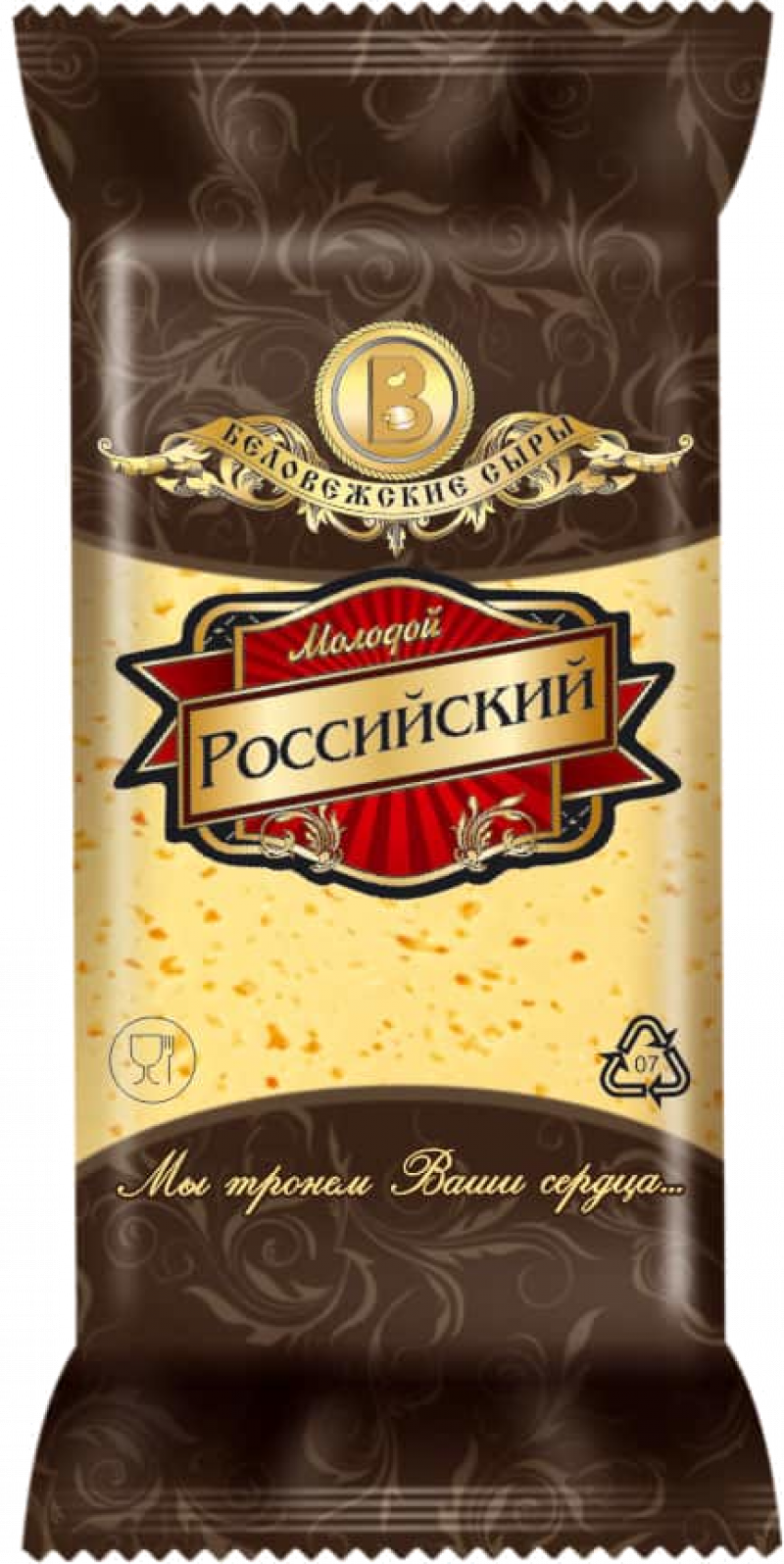 Сыр ТМ Беловежские сыры Российский 50% 200г
