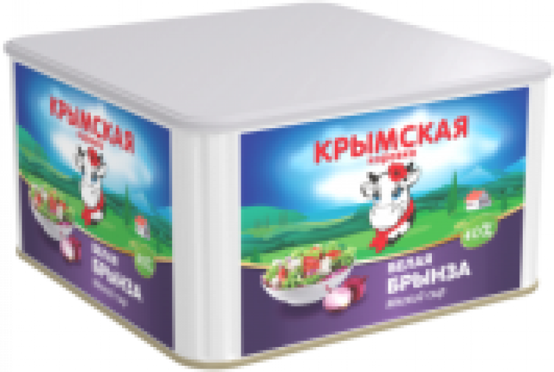Сыр мягкий ТМ Крымская Коровка Белая Брынза 40% 250г