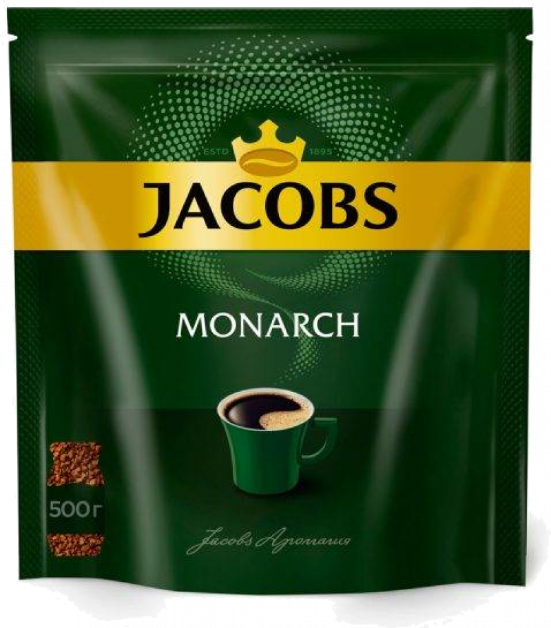 Кофе ТМ Jacobs monarch растворимый 500г