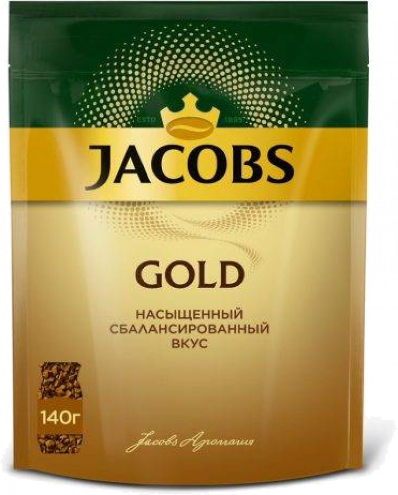 Кофе ТМ Jacobs gold растворимый 140г