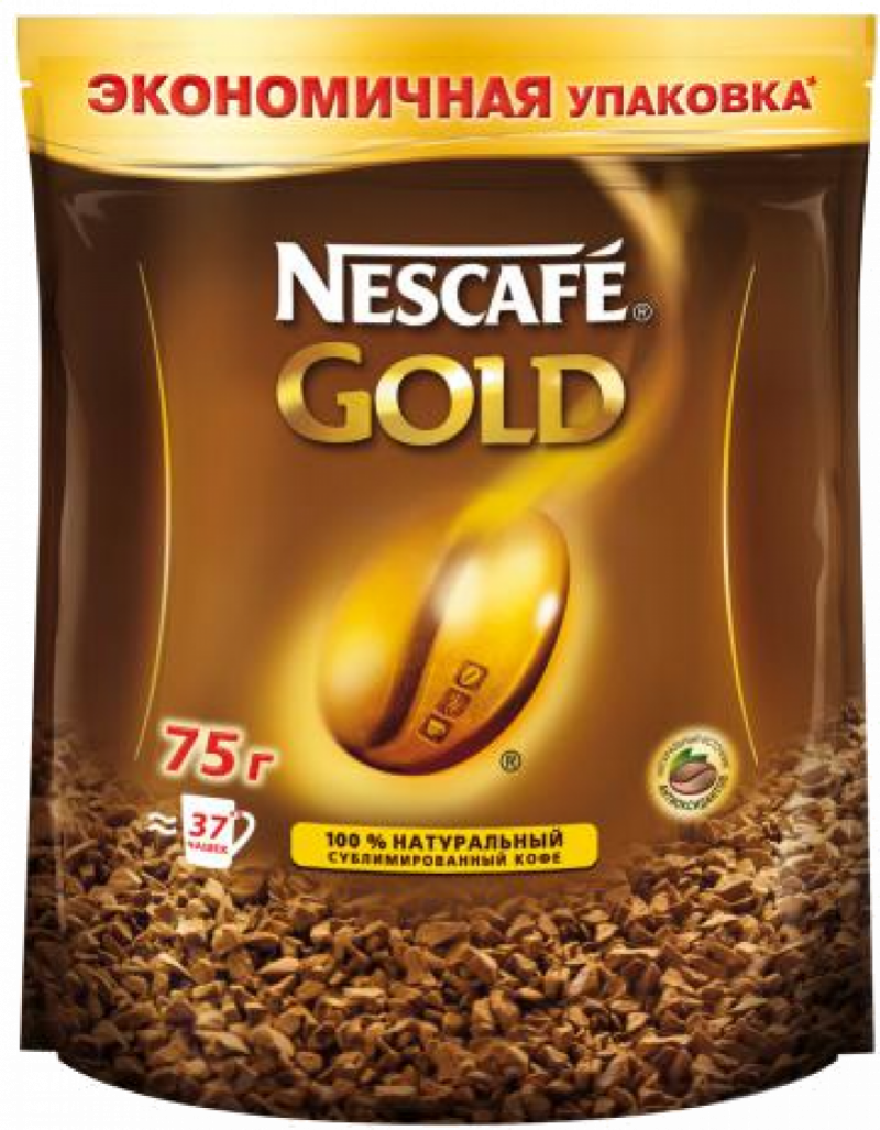 Кофе ТМ Nescafe Голд растворимый 75г