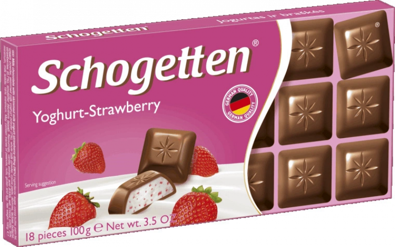 Шоколад Schogetten Yogurt-Strawberry клубничный йогурт 100г