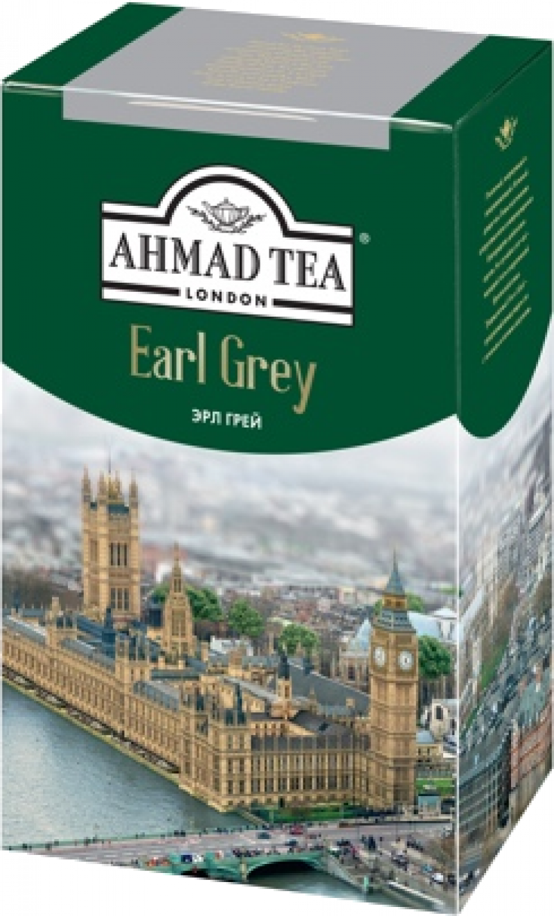 Чай ТМ Ahmad Tea черный Earl Grey с бергамотом 100г