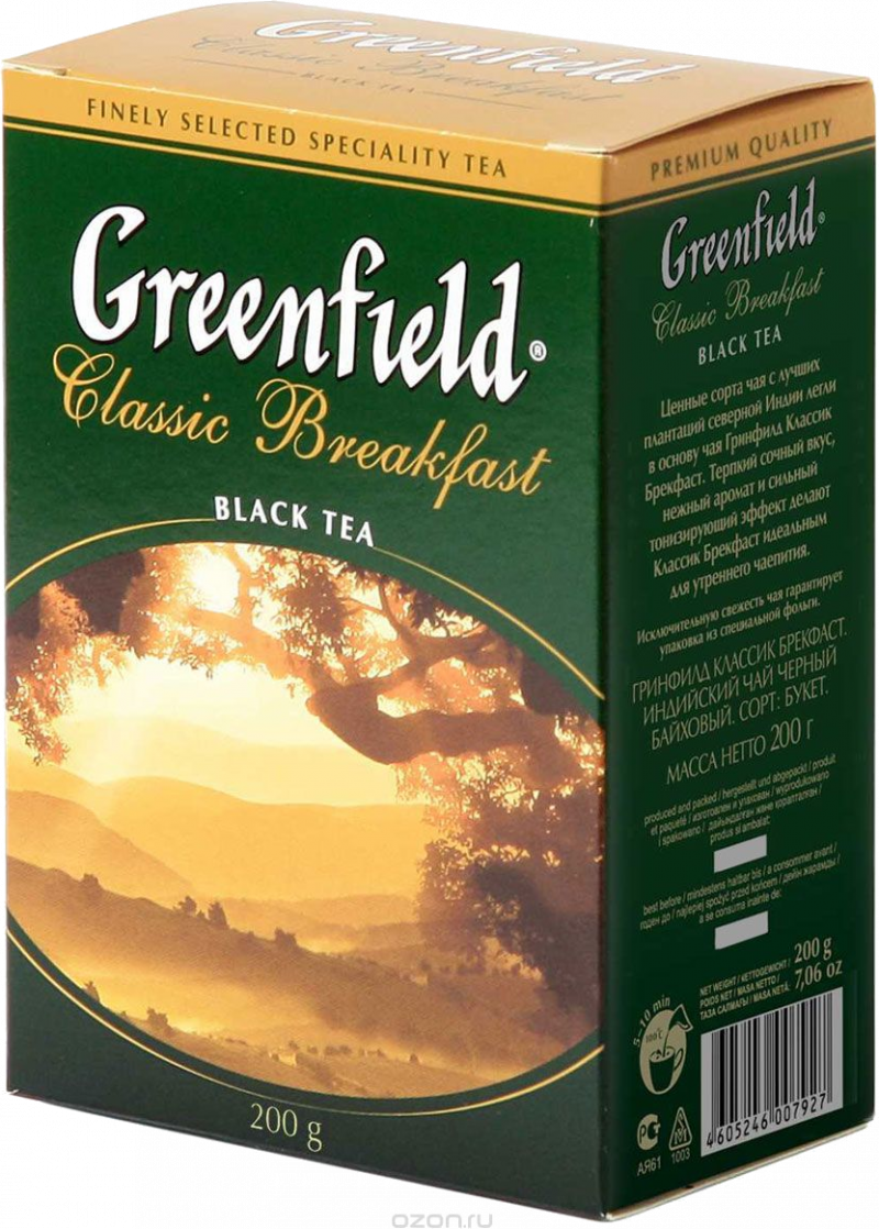 Чай ТМ Greenfield Классик Брекфаст 200г