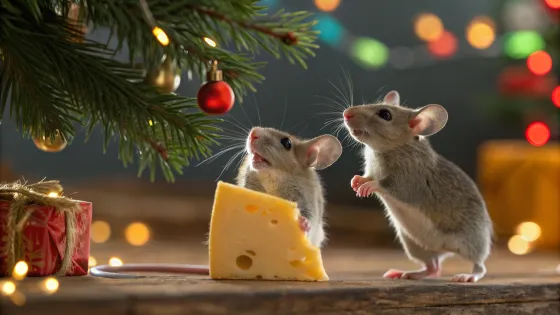 two-mice-against-the-backdrop-of-a-christmas-tree-
