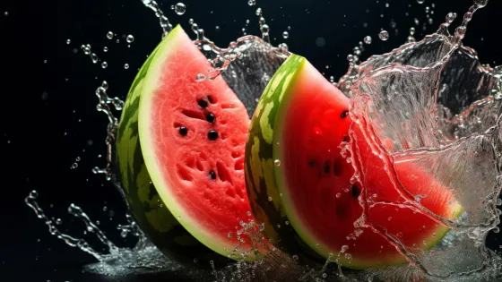 watermelon-water-splash-isolated-dark-backgrounds