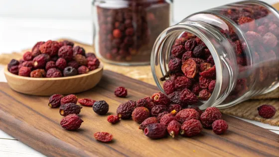 dried-rose-berries-in-bulk-and-in-a-jar