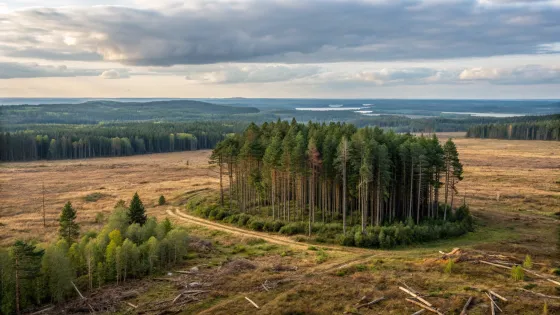 on-the-horizon-there-is-an-island-of-pine-forest-a