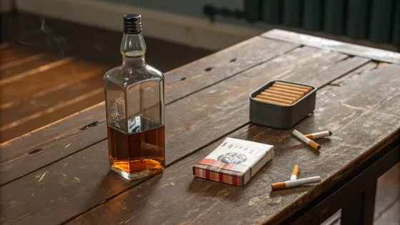 alcohol-and-cigarettes-on-the-table