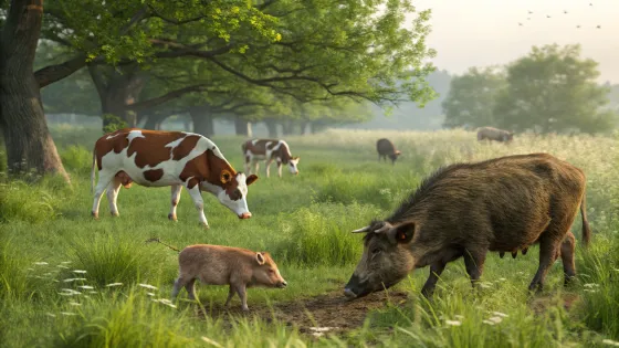 cows--pigs--wild-boars-photorealistic