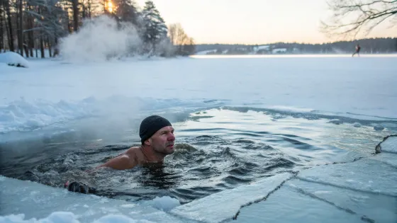 a-man-swims-in-an-ice-hole-in-winter-without-a-hat