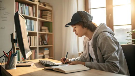 student-at-the-computer