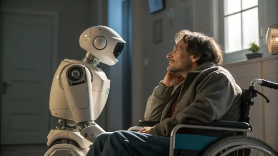 a-robot-whispers-in-the-ear-of-a-paralyzed-man-in-