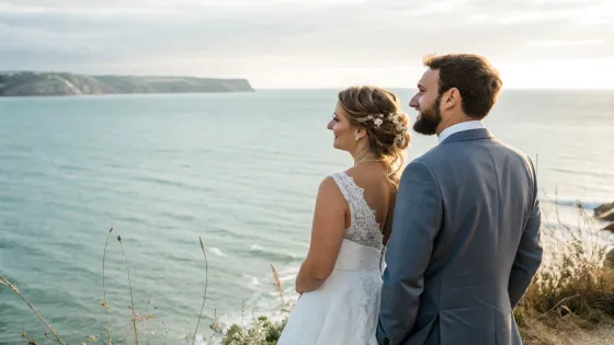 the-bride-and-groom-look-at-the-sea