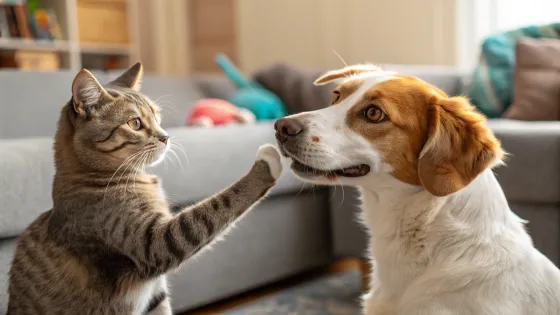 cat-and-dog-shake-hands-photorealism