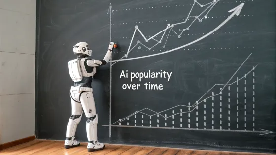 a-photorealistic-robot-draws-a-graph-of-the-dynami