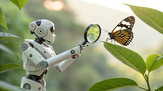 a-photorealistic-robot-holds-a-magnifying-glass-in