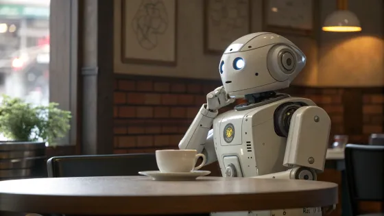 the-robot-sits-at-the-table--lost-in-thought