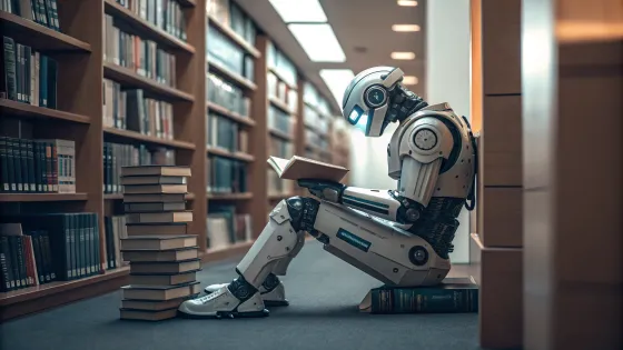 cool-photorealistic-robot-sitting-in-the-library-r
