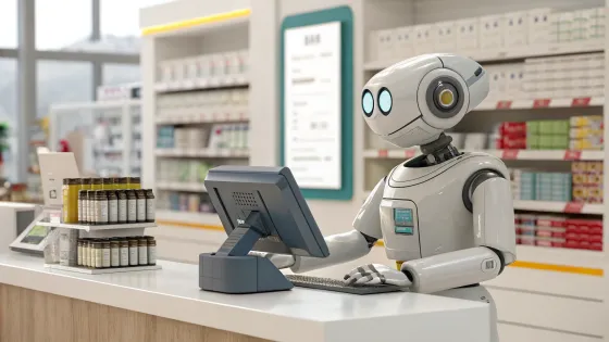 a-cool-robot-sits-at-the-cash-register-and-punches