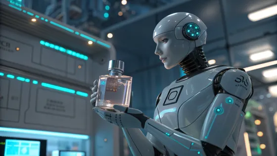 humanoid-cool-robot-holding-a-bottle-of-perfume-wi