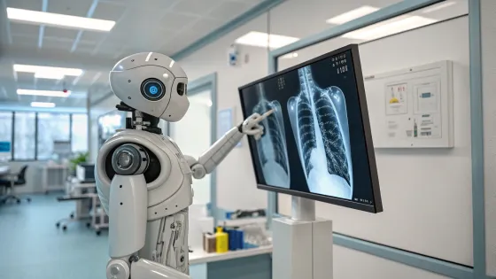 robot-looks-at-x-ray-of-human-lungs