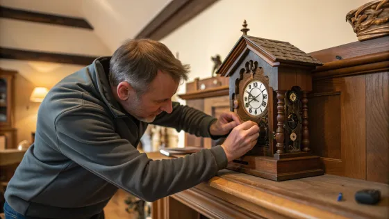 a-man-is-setting-the-cuckoo-clock