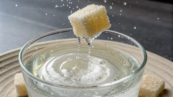 a-piece-of-sugar-melts-in-a-glass-of-water--the-wa