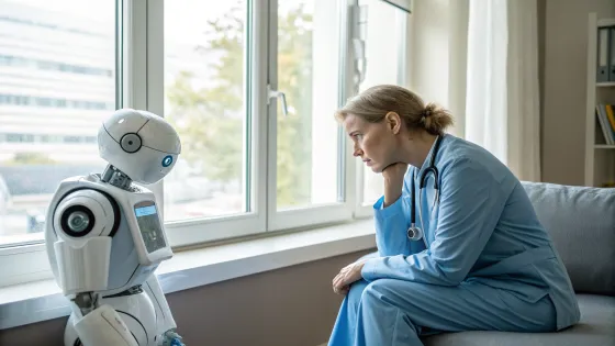 robot-and-sad-doctor-sitting-and-talking-on-sofa-b