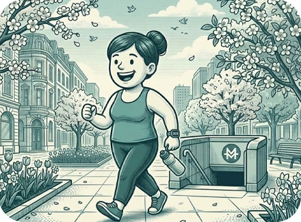 ходьба для здоровья в комфортном темпе 80 шагов в минуту