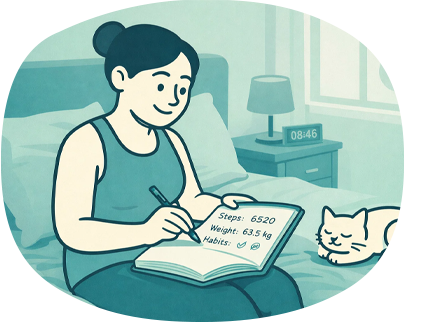 Как дневник питания и фотофиксация помогают увидеть тренд без стресса.