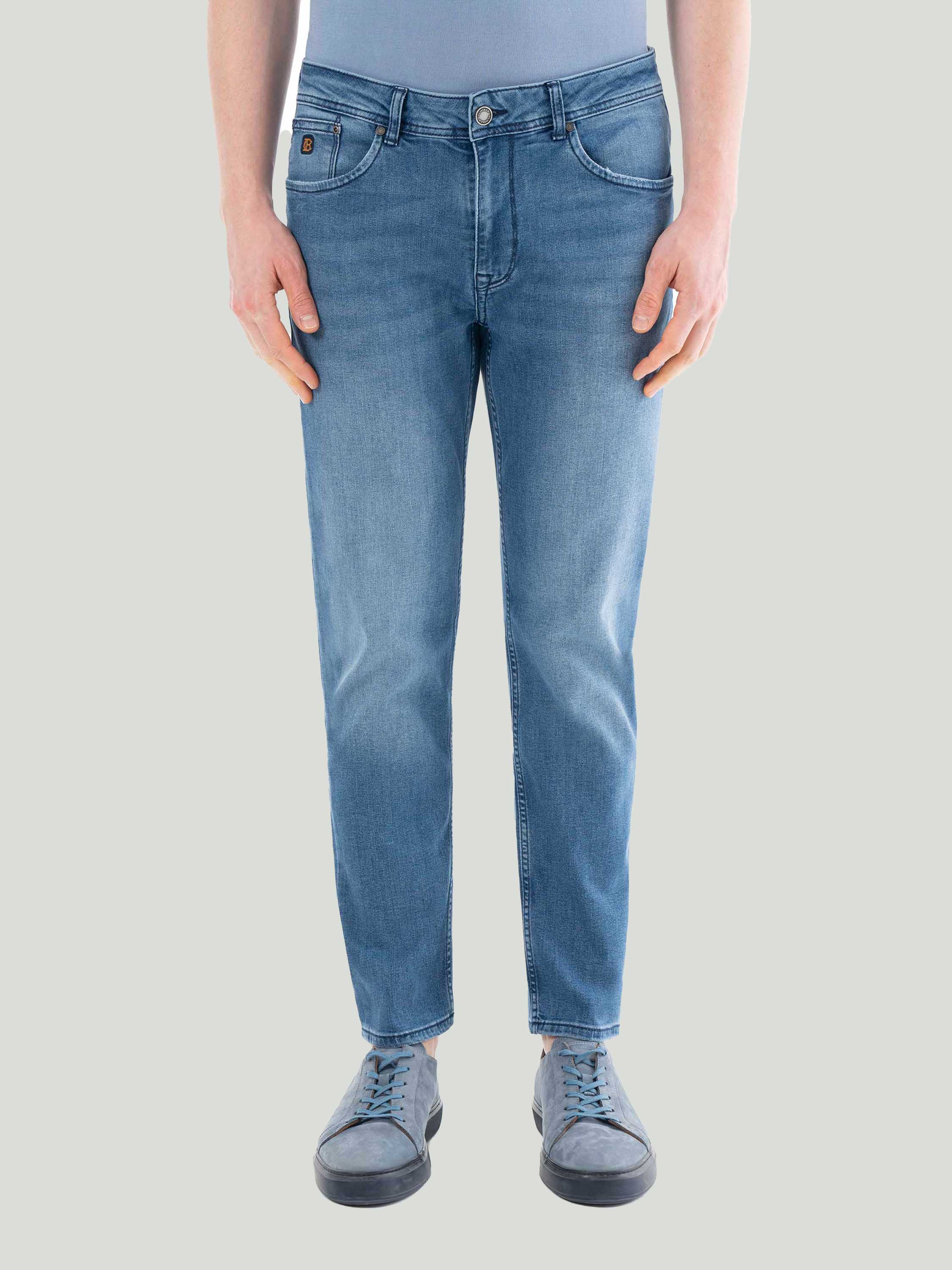 Тёмно-голубые джинсы NORMAL FIT — Одежда — CLIMBER B.C.
