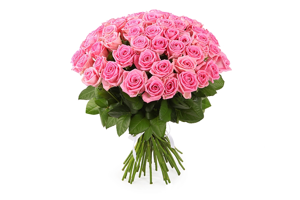 Букет 51 роза Аква - купить в Москве: цены, круглосуточная доставка - Цветочная сказка
