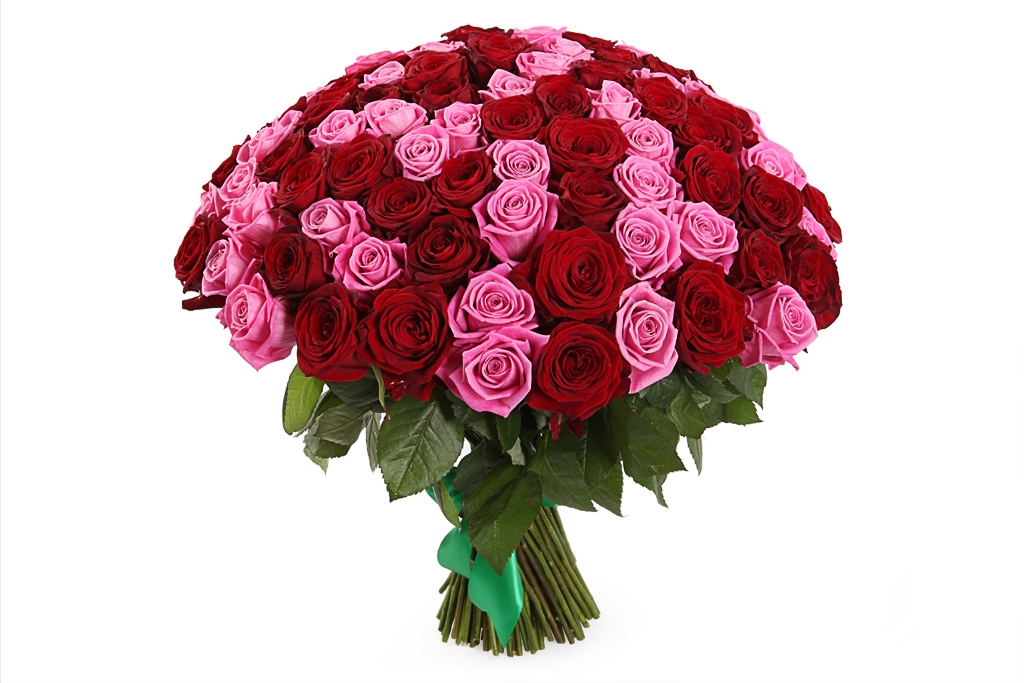 Букет Страсть и нежность, 101 роза. Купить в Москве на floral-tale.ru